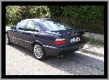 E36, Granatowy, Tył, Lewy, BMW 3, Widok