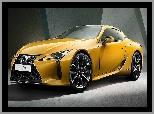 Lexus LC 500, Bok, Żółty, Przód